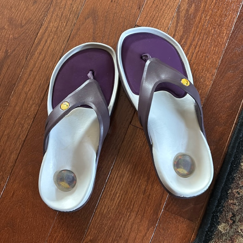 Women's Hawaiian Jellys Slide Thong Flat Sandals Sz 11 W 9M  unisex